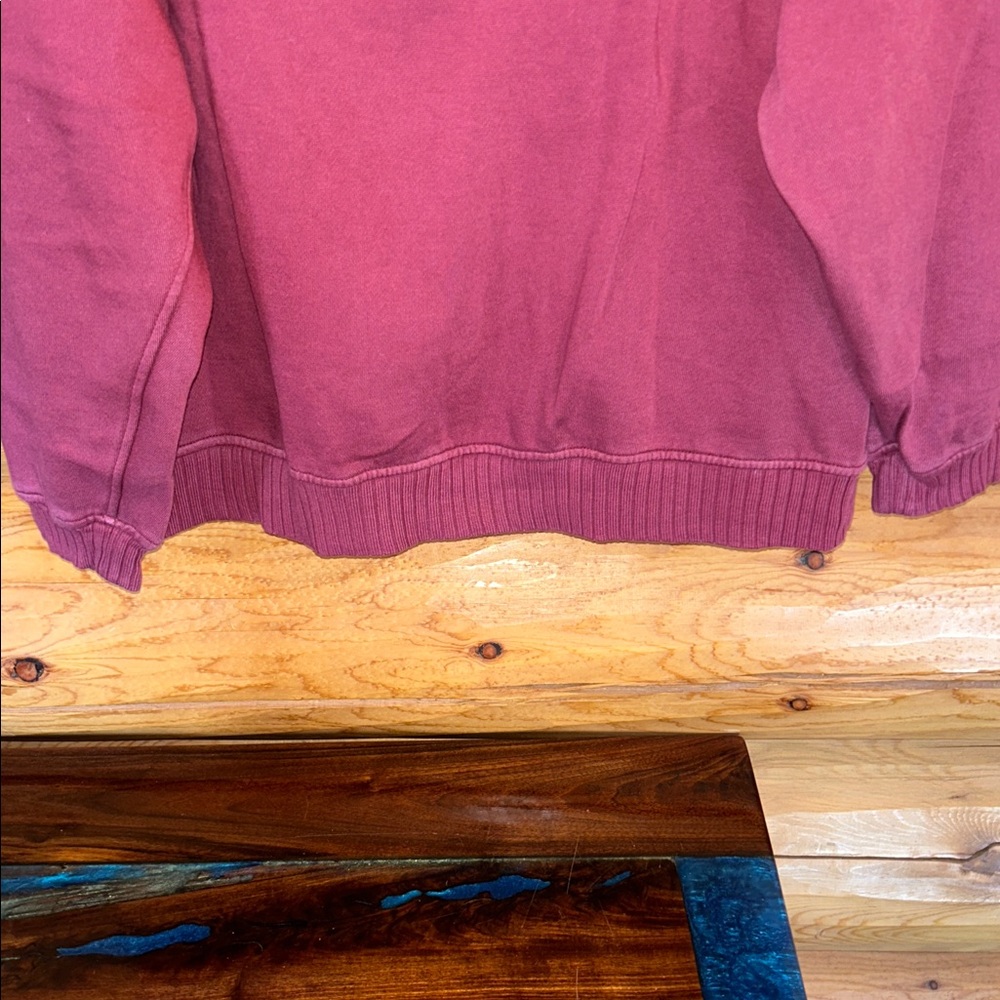 Aerie EUC Oh Snap! Sweatshirt Size Medium in Deep Cherry - Picture 14 of 15